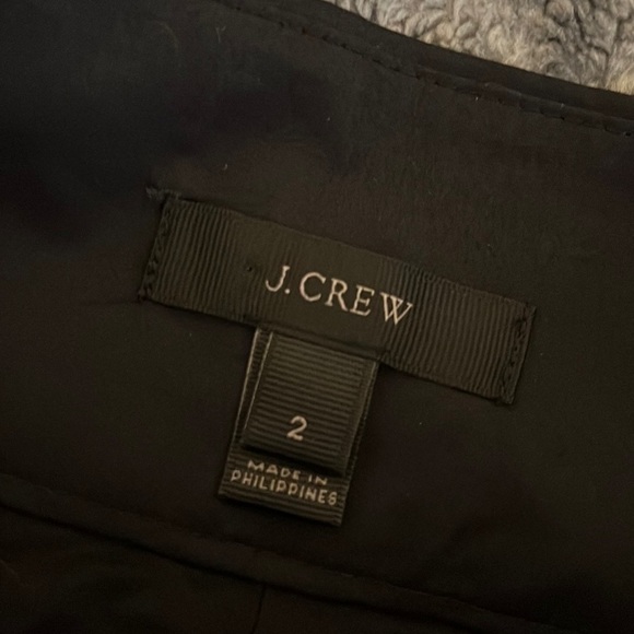 J. Crew Black Tie-Waist Shorts in Cotton Poplin Size 2 - Picture 4 of 9